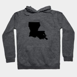 Louisiana Black Hoodie